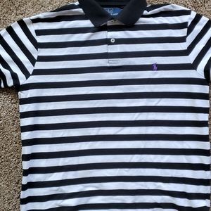 Ralph Lauren Polo Black / White with purple Horse